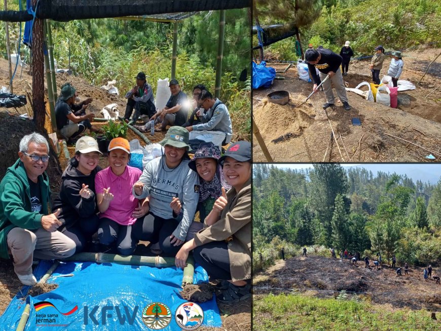 Pelatihan Pembibitan Kelompok Tani Hutan Botani Gandang Dewata